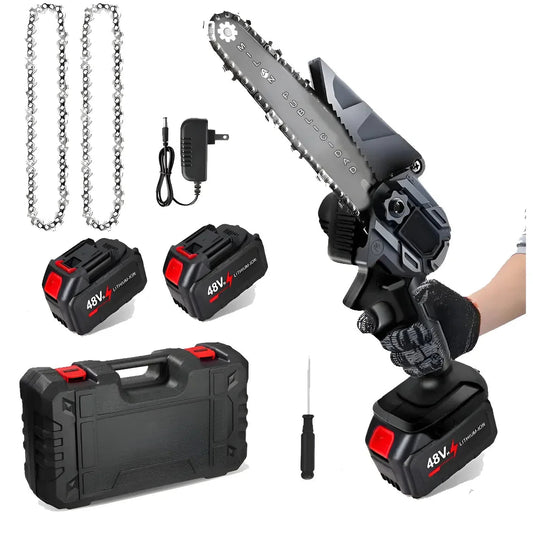 Mini SIERRA Eléctrica Inalámbrica 48V + DOBLE BATERIA+ Envío Gratis.