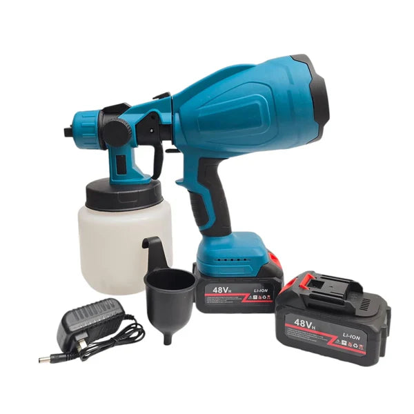 Pistola de PINTURA inalámbrica Profesional 48V + DOBLE BATERIA+ Envío Gratis.